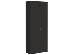 Arquivador 90x40x220 Cm Aço Preto MAISON EXCLUSIVE