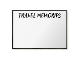 Magnetic Glass Board Travel Memories For The Hall Espelharte (100x70 Cm)