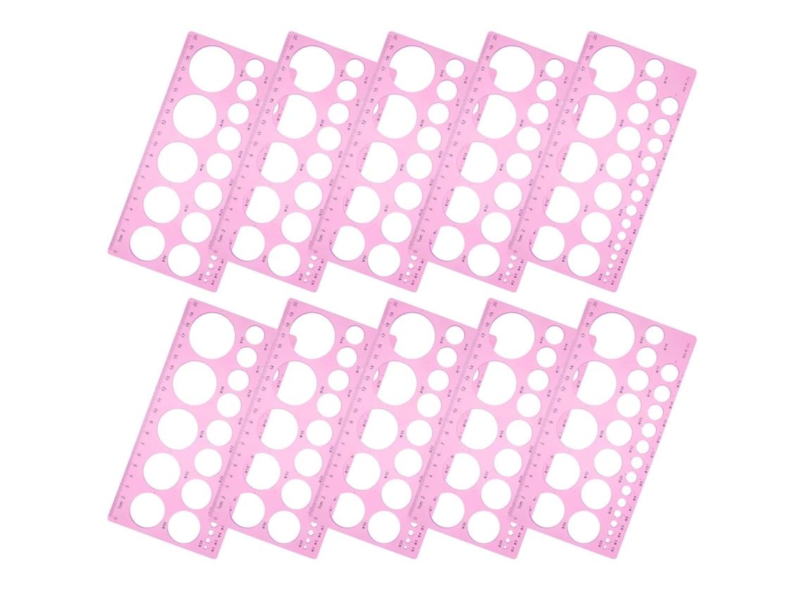 Lurelia Régua Plástica 10 Peças Com Leve E Resistente Para Artesanato