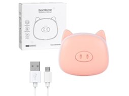 Aquecedor de Mãos Recargável Usb com Espelho de Maquilhagem e Luz Led, Presente de Inverno S/MARCA