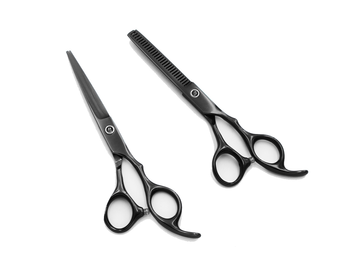Tesoura De Corte De Cabelo De Barbeiro De 6,0 Polegadas E Tesoura De Desbaste Para Brilvibera