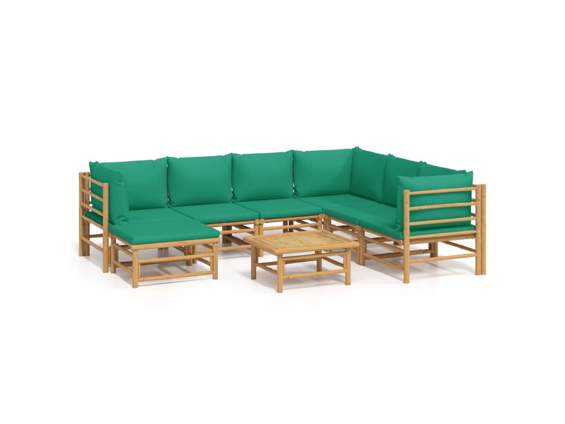 Conjunto 1 Conjunto Lounge De Jardim Vidaxl Marrom Bambu (55 X 65 X 30 Cm)