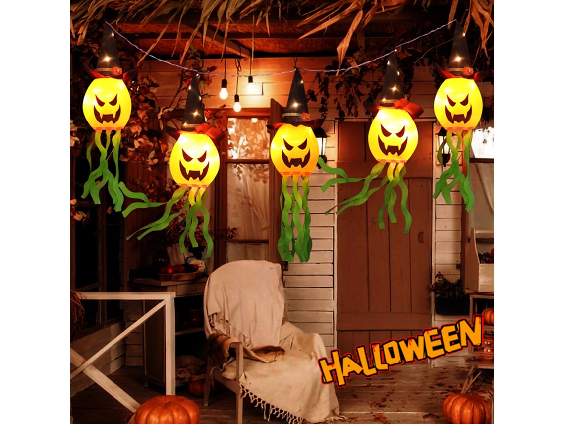 Lanterna de Halloween com Abóbora Led e Fantasma LAXISCREED