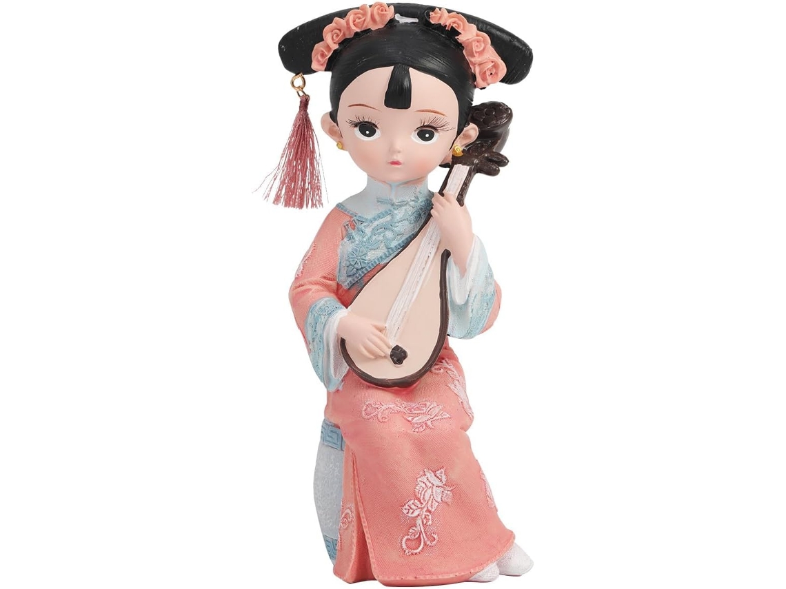 Estatueta Adereço Fotográfico Dinastia Resina Sintética Ornamento Delicado Estilo Decoração Interiores Qing GOKOCO