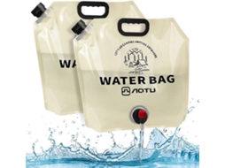 Conjunto De 2 Recipientes Para Água Camping - Bolsa Armazenamento Dobrável 9l Com Torneira, Bolsa Potável Portátil Livre Bpa Ao A -aquaforge