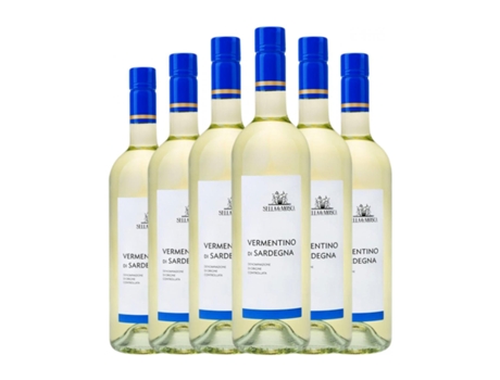 Vinho branco SELLA E MOSCA Vermentino Vermentino di Sardegna (0.75 L - 6 Unidades)
