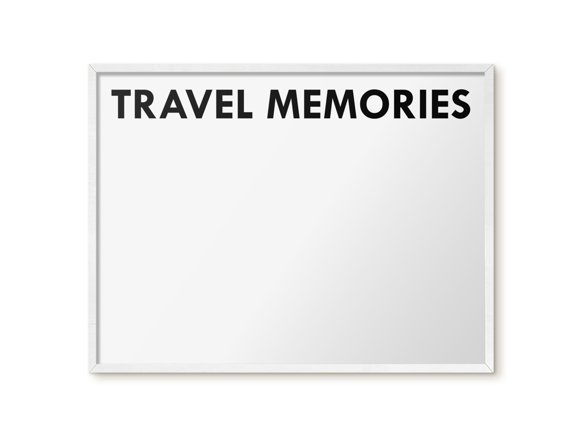 Magnetic Board For Wall Travel Memories For The Bedroom Espelharte (80x60 Cm)