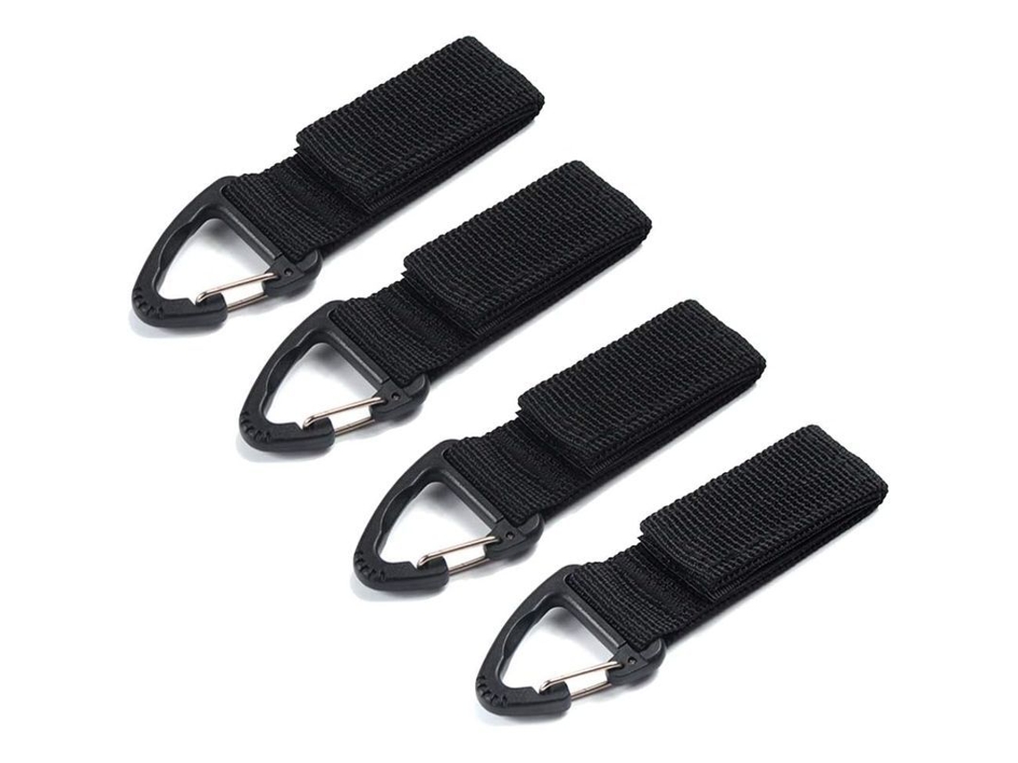 4pcs Mosquetones Táctiles De Nylon, Clip Para Mochila Táctica, Gancho Para Llaves, Compatible Con Molle, Cinturón Táctico