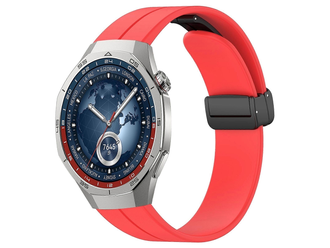 Pulseira De Silicone Dobrável Com Fecho Magnético
