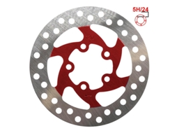 Disco De Freio 120mm 5h Vermelho