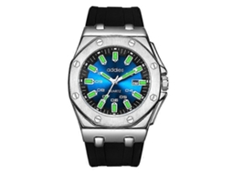 Relógio Multifuncional Luminoso Addies My-052 Business Com Pulseira De Silicone Para Homens