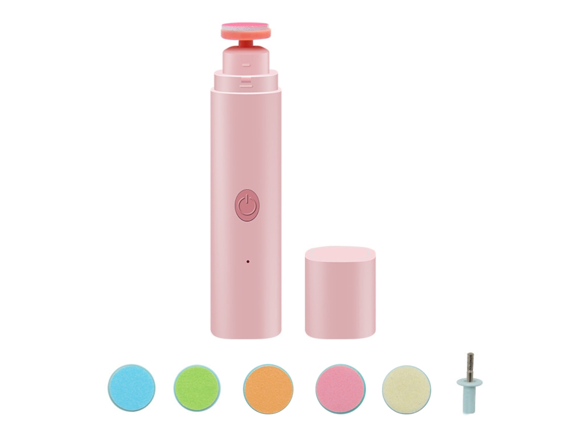 Mali lixador Elétrico de Unhas para Bebê com Farol Led Seguro e Silencioso Usb Carregável Kit