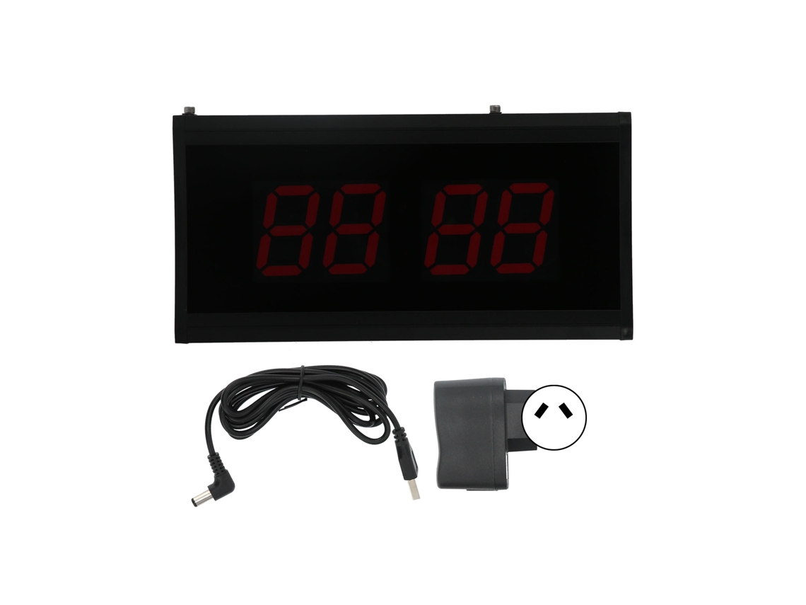 Relógio de parede digital Baok com calendário, relógio de mesa elétrico grande em tecido para casa e escritório.