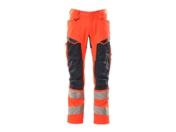 Calças Grandes Com Bolsos Para Joelheiras Accelerate Safe 19579 Laranja 49 / 35 MASCOT
