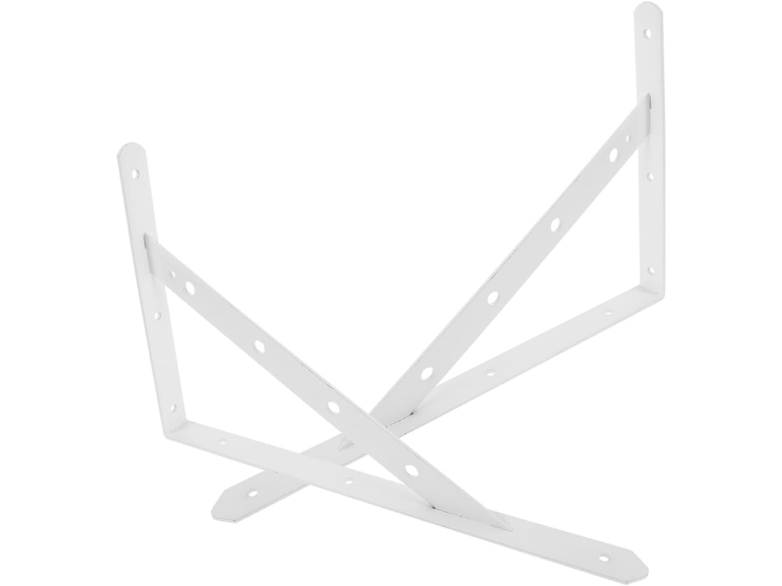 Conjunto De 2 Suportes Triangulares Metal Para Prateleiras Flutuantes, Suportes De Canto Para Montagem Na Parede Sem