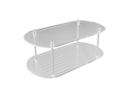 Organizador de maquiagem 2 camadas, bancada, 5.9x11.8x7.9in | S/MARCA