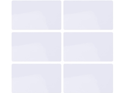 Conjunto De 6 Quadros Brancos Magnéticos Lioobo Para Geladeira Estimação, Pequenos E Portáteis, Ideais Para