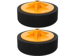 Conjunto De 2 Esponjas Aplicadoras De Cera Automotiva De 15 Cm (6 Polegadas) Em Poliéster.
