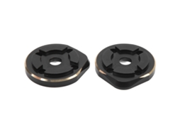 2pcs Capas Externas De Portal De Latão Preto Anti-usura Anti-roxo Para Scx10 Iii Capra 1/10 Crawler