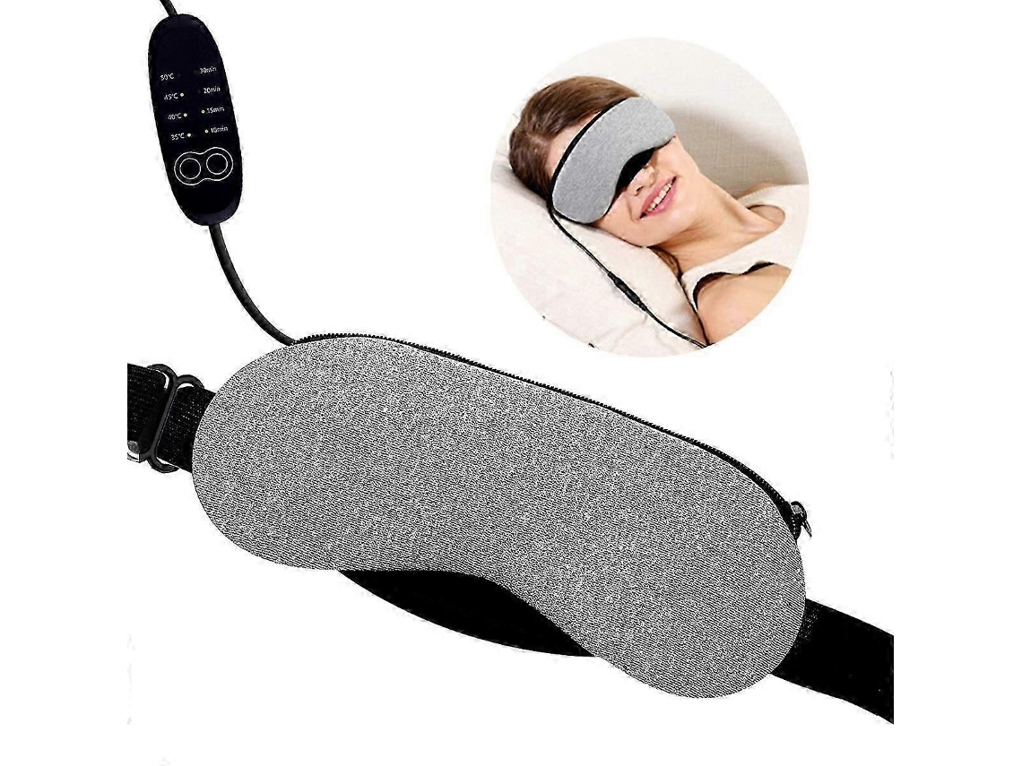 Máscara Para Os Olhos Aquecida - Massagem Com Aquecimento Em Algodão, Temperatura Ajustável.