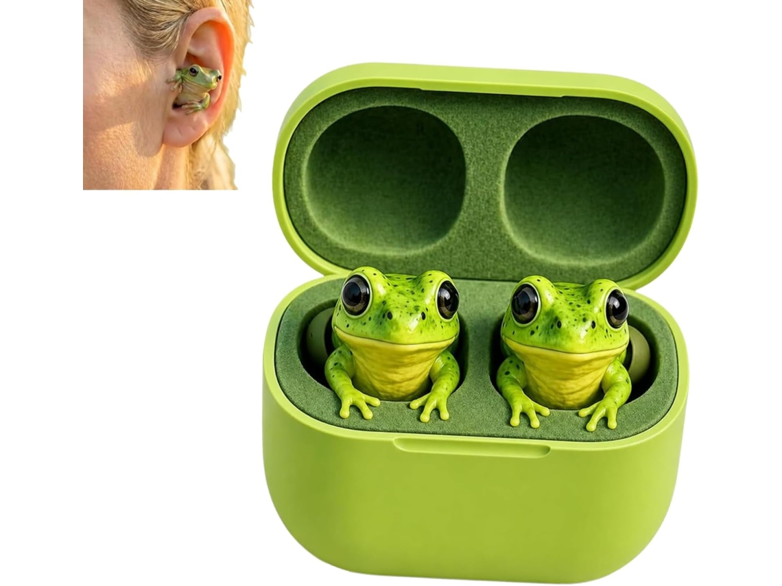 Ouvidores Grenouille Sem Filtro Anti - Ruído Com Estojo De Carga, Baixos Profundos, Fones De Ouvido Bluetooth