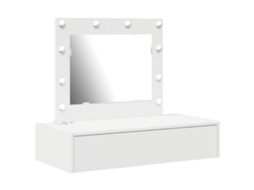 Conjunto 1 Mesa De Maquiagem Moderna Vidaxl Branco Derivados De Madeira (83 X 40 X 70 Cm)