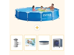 Intex Piscina Com Estrutura Redonda - 366x76 Cm - 5-peças S207