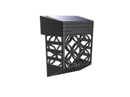 Conjunto de 4 luzes solares para uso externo, jardim, cercas e muros. Brilvibera