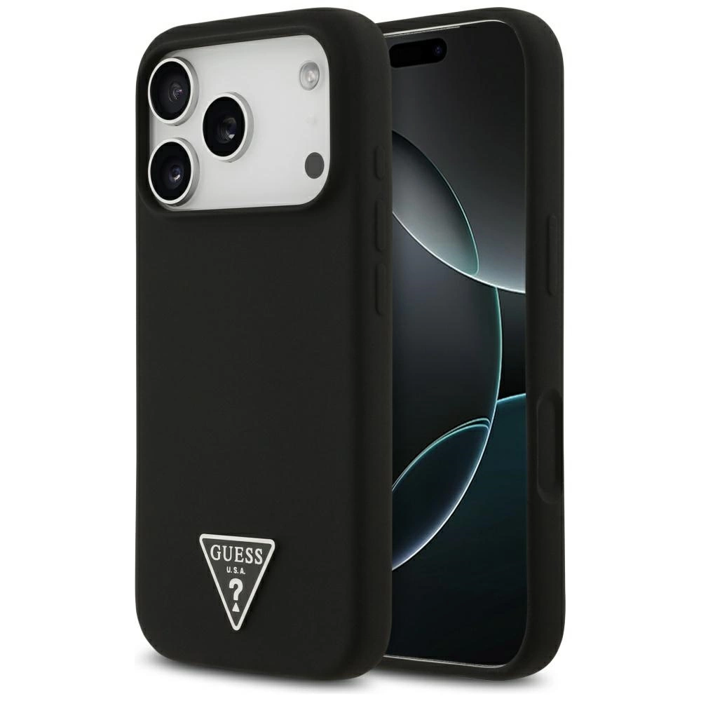 Capa De Silicone Guess Para Iphone 17 Pro Max Com Logotipo E Magsafe