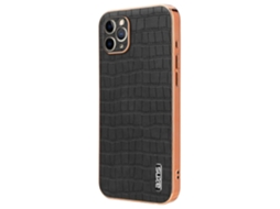 Capa Protetora Azns Para Iphone 11 Pro Com Textura De Crocodilo Em Putpu