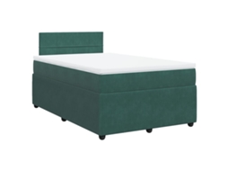 Box Spring Bed, Box Spring Beds Vidaxl Verde Veludo (120 X 190 Cm)
