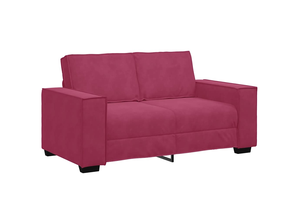 2-seater Sofa, 2-seater Sofas Vidaxl Vermelho Veludo (n/a)