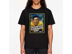 Rockinstone Rocky Movie Dinosaur Black Adult T-shirt Size:s