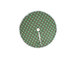 Saia para Árvore de Natal 110 Cm Saia para Árvore de Natal com Veado Floco de Neve para Decorações de Festa de Natal Verde