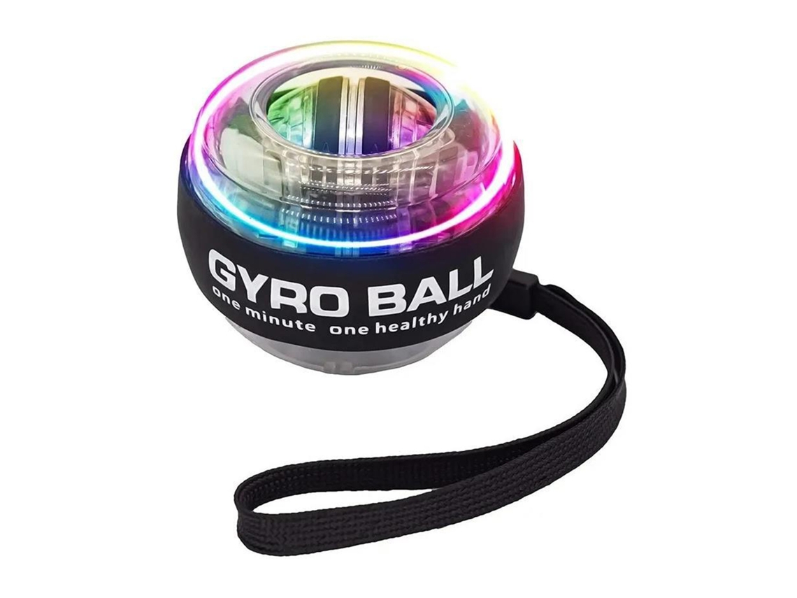 Kklv-pelota De Muñeca Autoiniciable Portátil Com Giroscópio Para Fortalecer A Muñeca Preta Com Luz