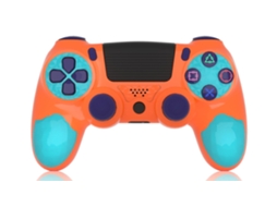 Controlador Sem Fio Compatível com Ps4/Ps4 Slim/Ps4 Pro com Sensor de Movimento de 6 Eixos/Entrada de Áudio de 3 5 Mm Pôr Do Sol Laranja