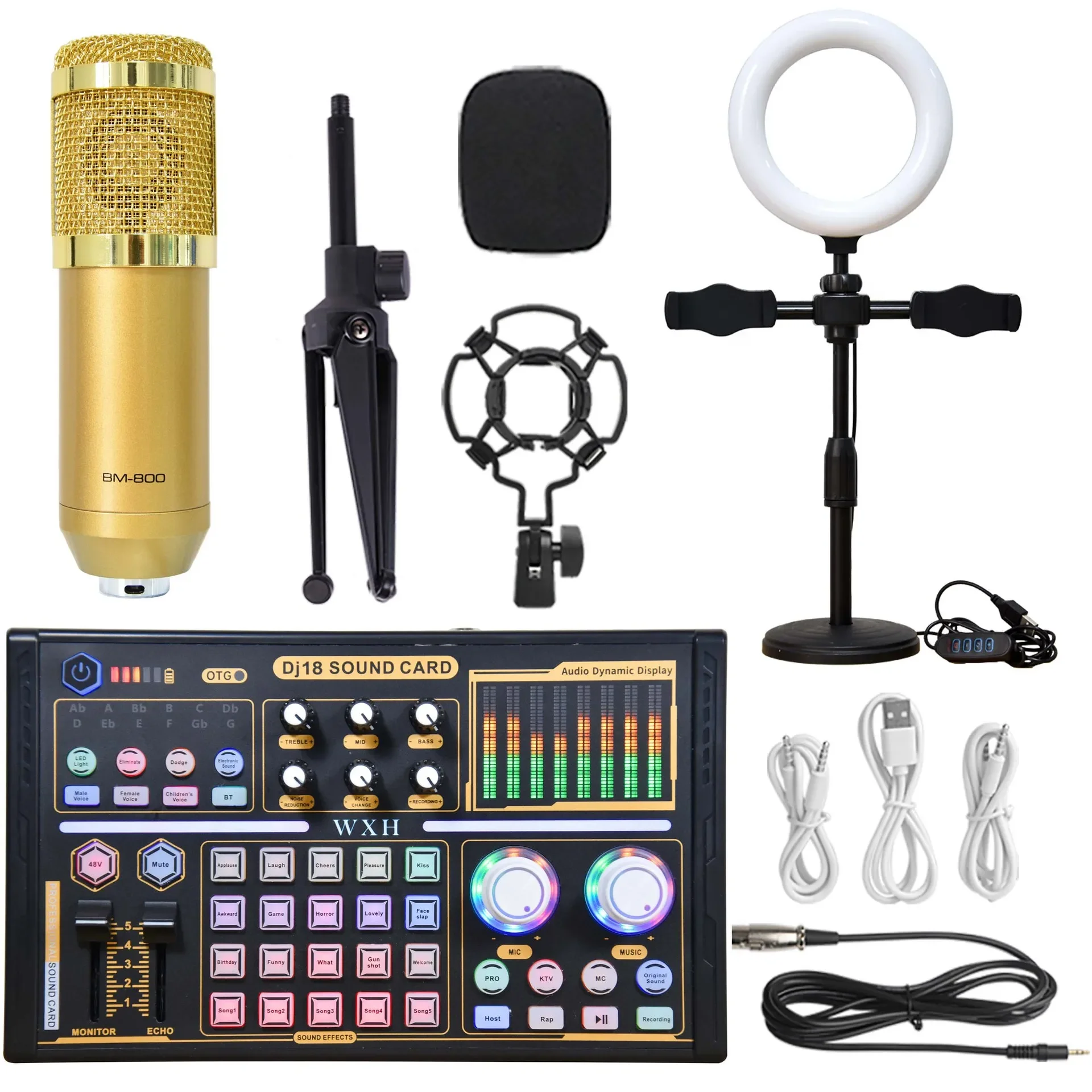 Anel de Luz para Microfone MDUG (dourado)