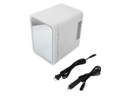 Laxiscreed Espejo De Beleza Refrigerado 4l, Mini Fridge 2-em-1 Quente E Frio Para Carro E Casa