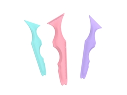 Estênceis de silicone reutilizáveis 5 em 1 para delineador e sobrancelhas, para uma maquiagem rápida dos olhos.