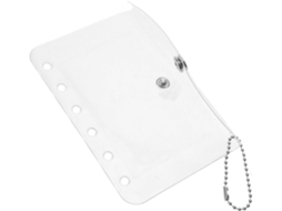 Veemoon Classeur À Anneaux 6 Trous A7 Transparente En Pvc - Pochettes Porte - Cartes Photo Et Cartes Postales