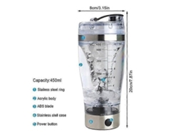 Copo Misturador para Shake de Proteína de 450ml com Batedor. TAISHENGDA