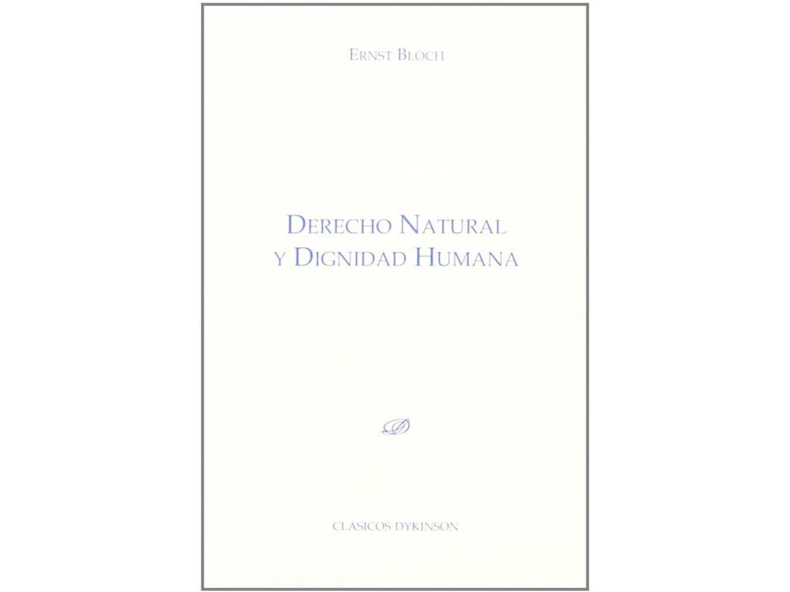 Livro Derecho Natural Y Dignidad Humana de Ernst Bloch (Espanhol)