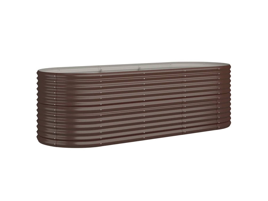 Garden Raised Bed, Garden Raised Beds Vidaxl Marrom Aço (224 X 80 X 68 Cm)