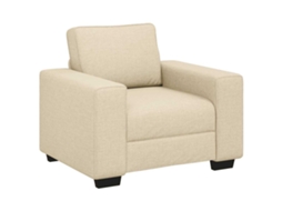 Sofa Chair, Sofa Chairs Vidaxl Creme Tecido (n/a)