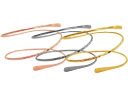 De 3 Pulseiras De Metal Ajustáveis, Joias Para O Braço Para Mulheres E Meninas, Design