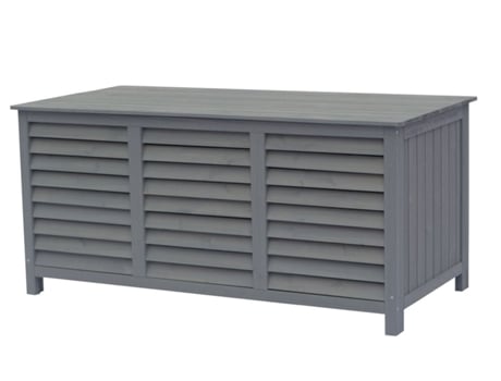 Baú Para Jardim De Madeira Macao 130 X 64 X 60 Cm Antracite Habitat Et Jardin