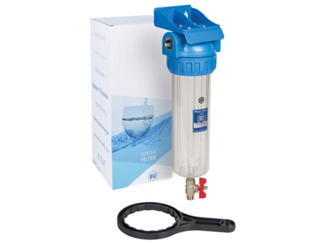 Conjunto de Caixa de Filtro de Água de 10 Polegadas com Válvula de Esfera de Entrada de 3/4 Polegadas BSP
