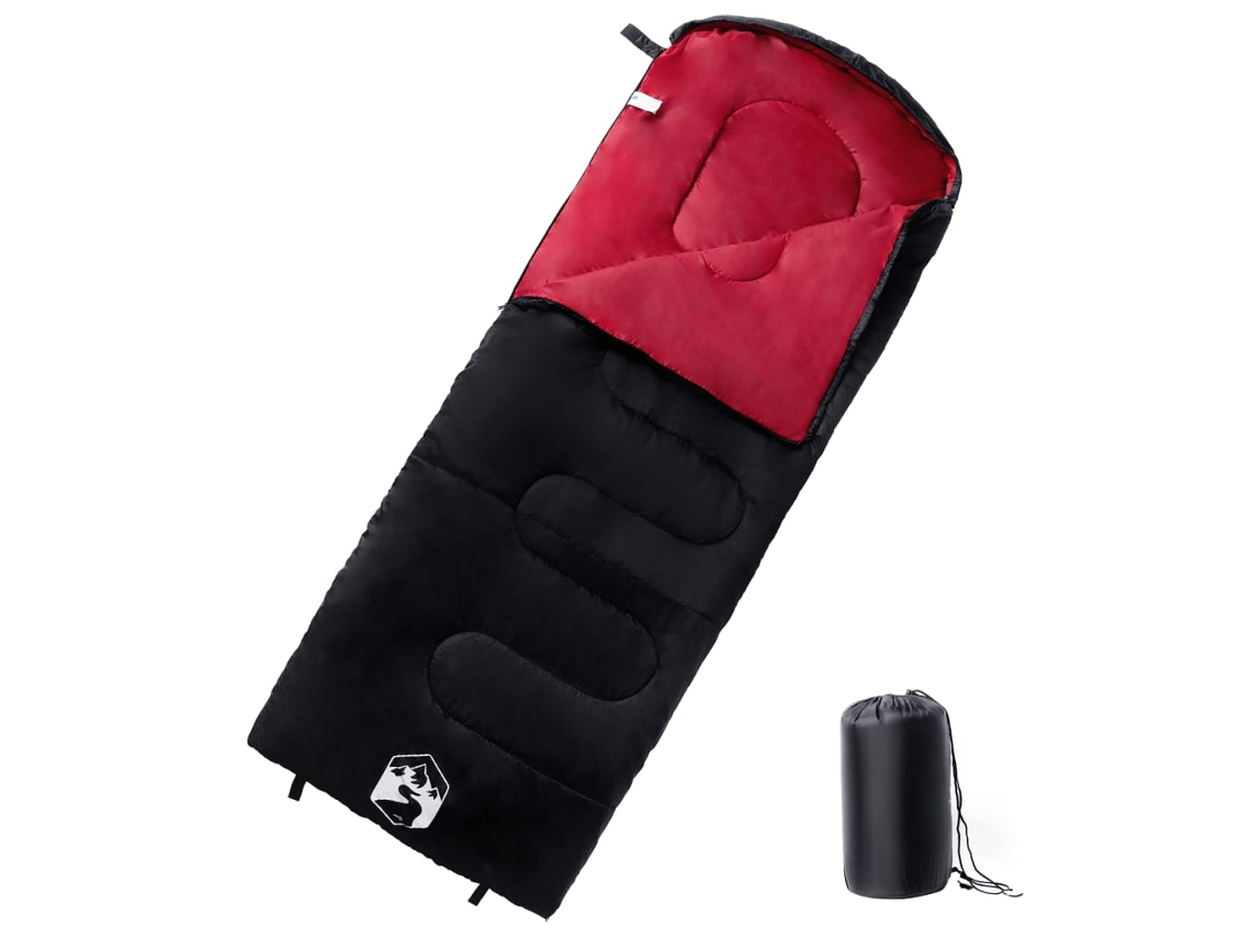 Conjunto 1 Saco-cama Vidaxl Vermelho Tecido (220 X 83 Cm)