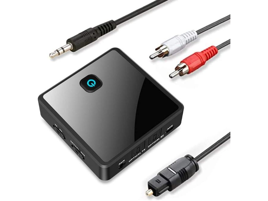 Receptor Bluetooth Yizhood Zf 380 3.5mm Rca/óptico Dual Link Preto