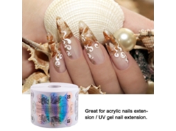 Forma De Unha Adesiva Para Estensão Com Moldes Em Forma De Borboleta Guia Com Números Ferramenta De Manicure Diy 100/300pcs